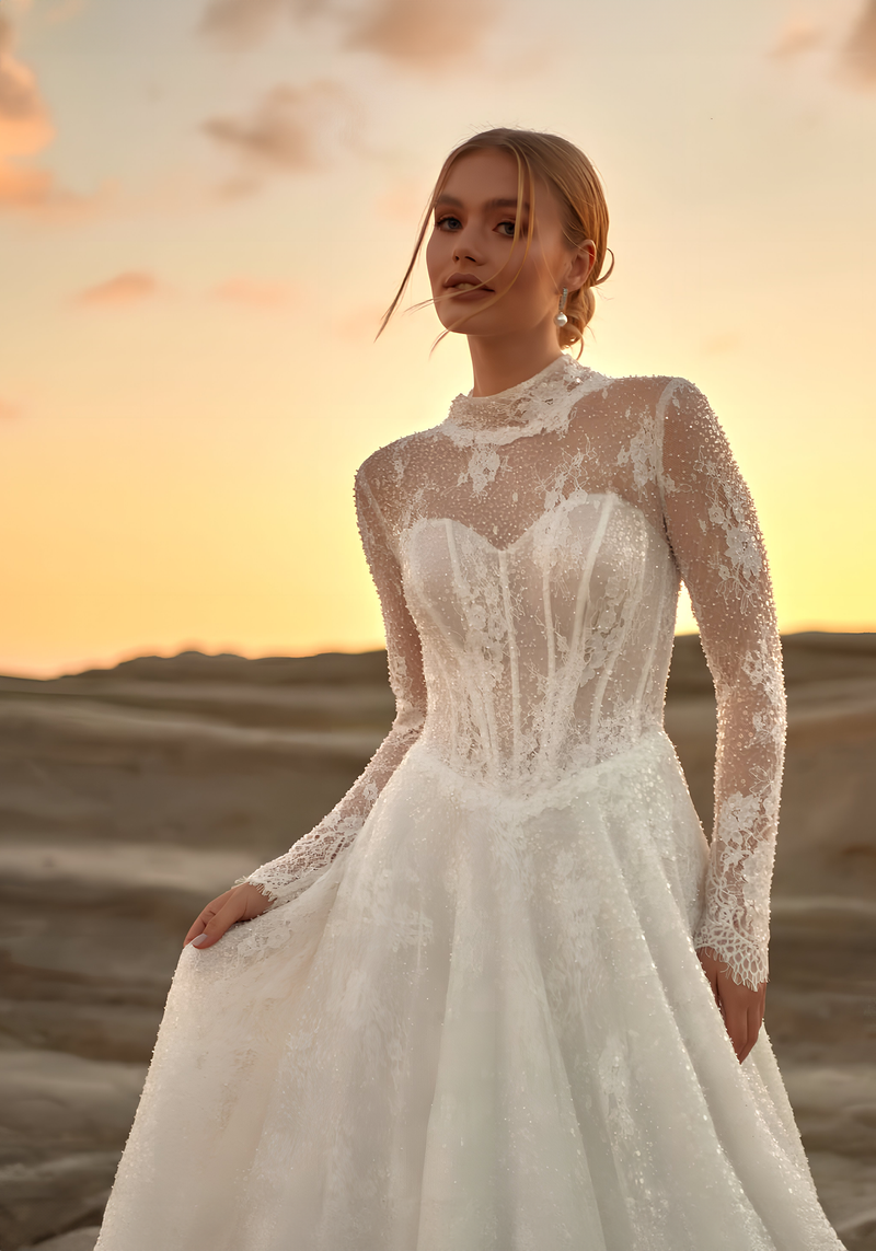 Helen ve Bohem Gelinlik Model 25089